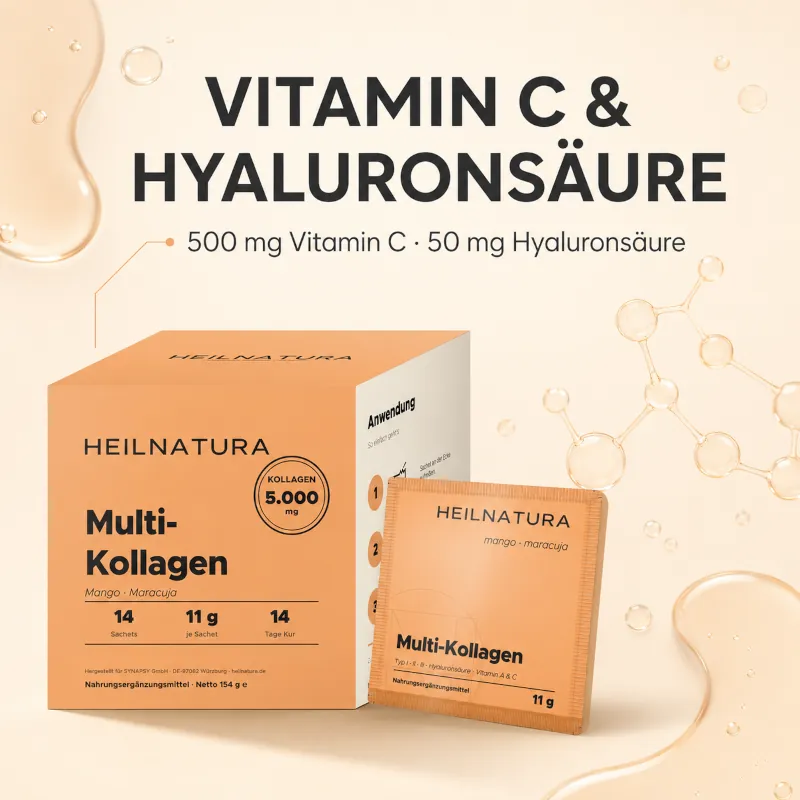 kollagen, multikollagen, vitamin-c, hyalurosäure, nahrungsergänzung