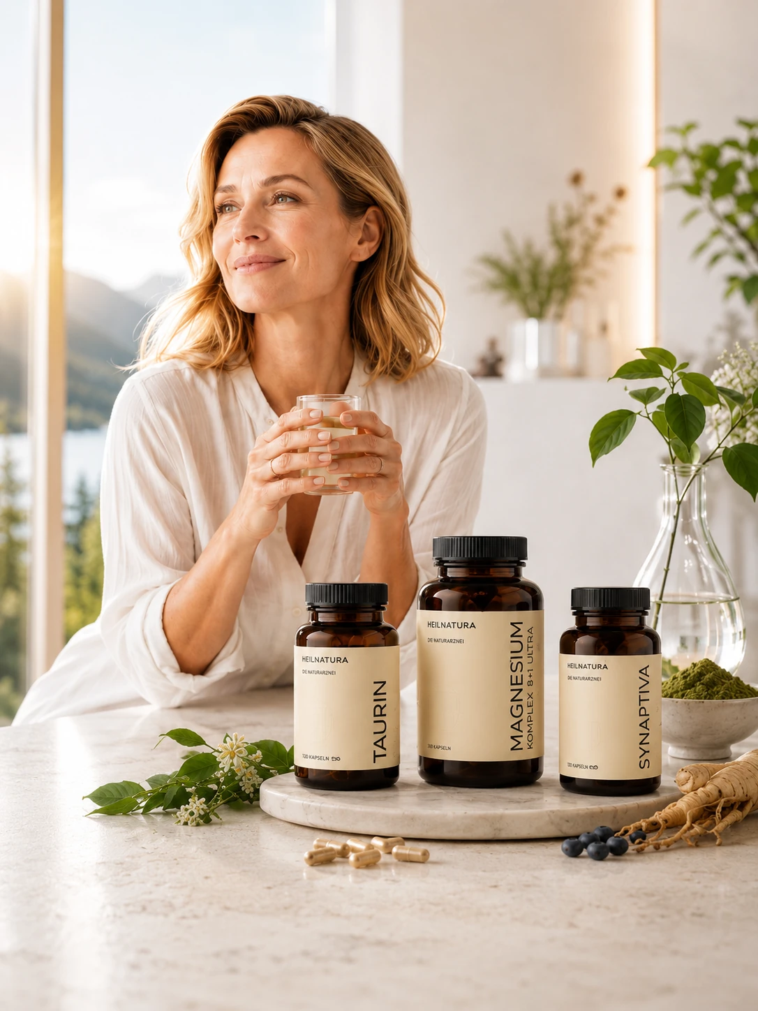 wellness, hpa?, Kapseln, Nahrungsergänzung, Magnesium, Kräutertee?, Synaptiva?
