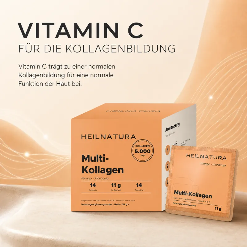 Vitamin C, Kollagen, Multi-Kollagen, Mango, Maracuja