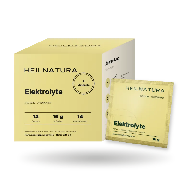 Elektrolyte Pulver mit 4 Mineralstoffen – Zitrone & Himbeere