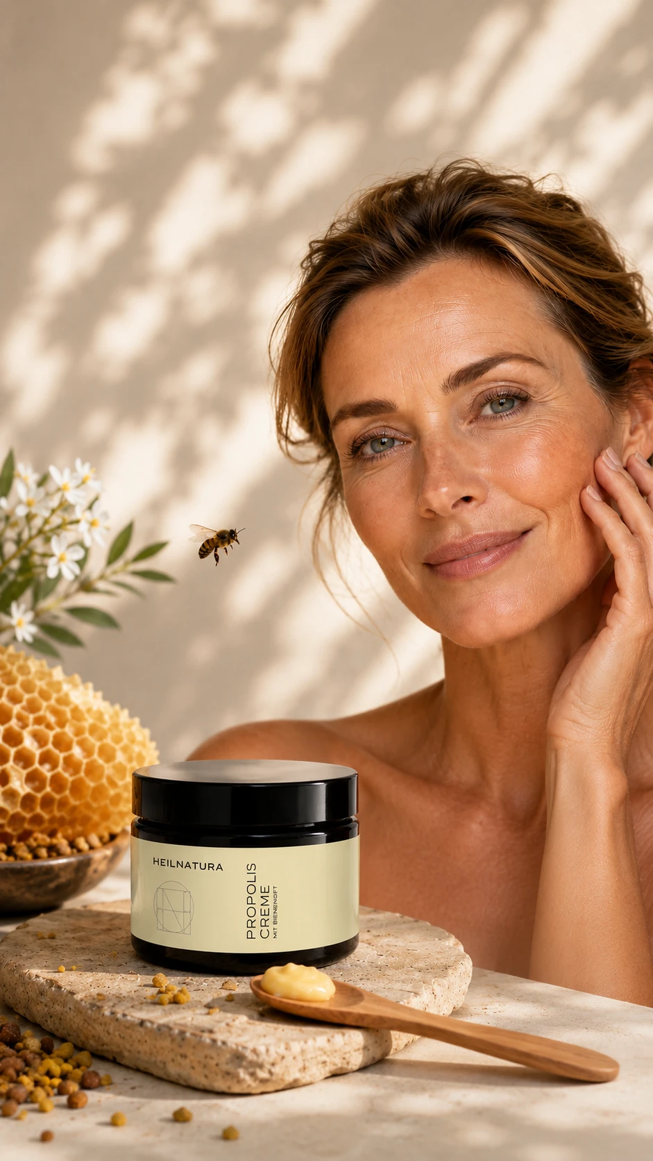 kosmetik, creme, honig, propolis, hautpflege