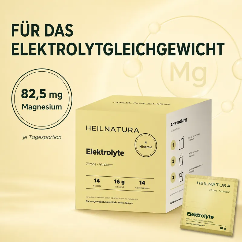 Magnesium, Elektrolyt, Zitrone-Himbeere, Sachet, Nahrungsergänzung