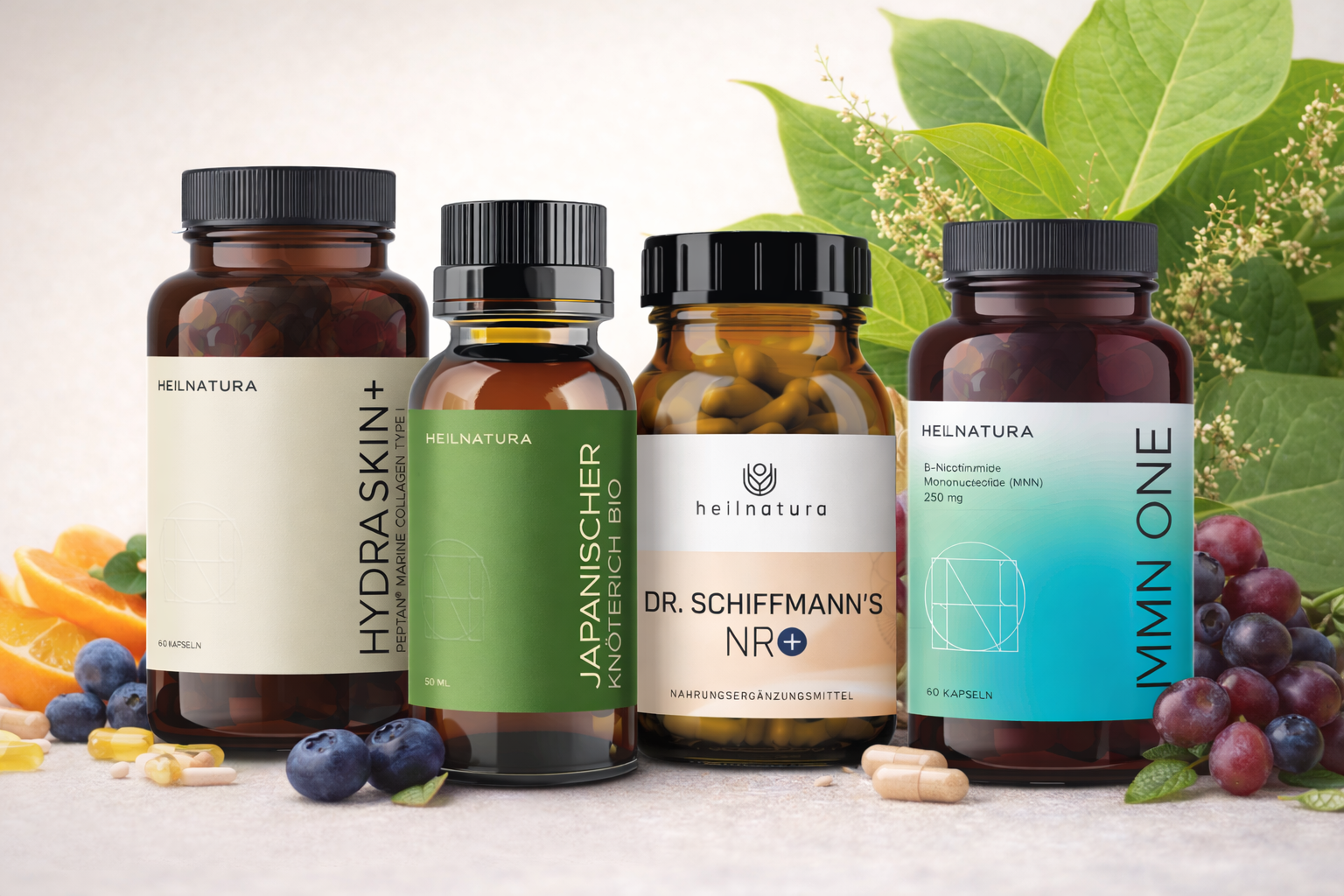 Hochwertige Anti-Aging Nahrungsergänzungsmittel Produkte für Zellschutz und Hautregeneration  