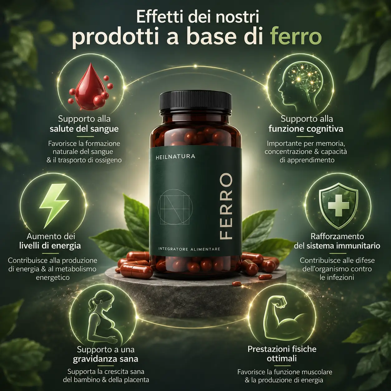Effetti delle nostre capsule di ferro